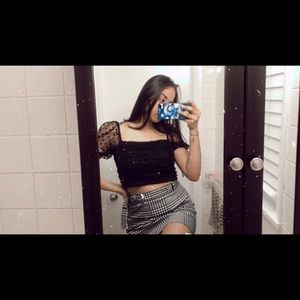 Crop top black, Bought in Forever 21, Size M